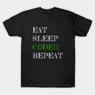 Eat Sleep Code() Repeat T-Shirt